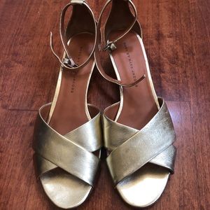 Marc by Marc Jacobs Gold Sandals size 9.5